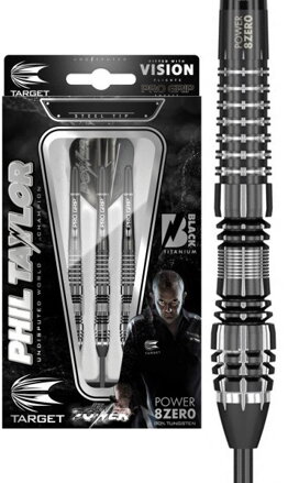 Target lotki Phil Taylor 8Zero Black 25g steel