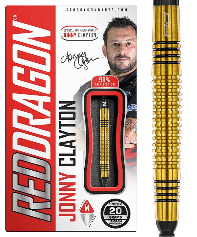 Red Dragon lotki Jonny Clayton Gold soft 20g Red Dragon lotki Jonny Clayton Gold soft 20g